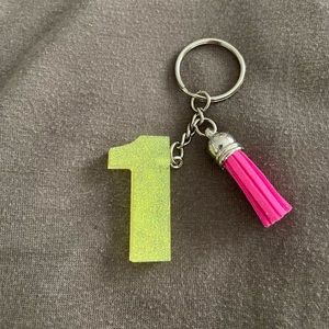 Handmade Number "1" Keychain